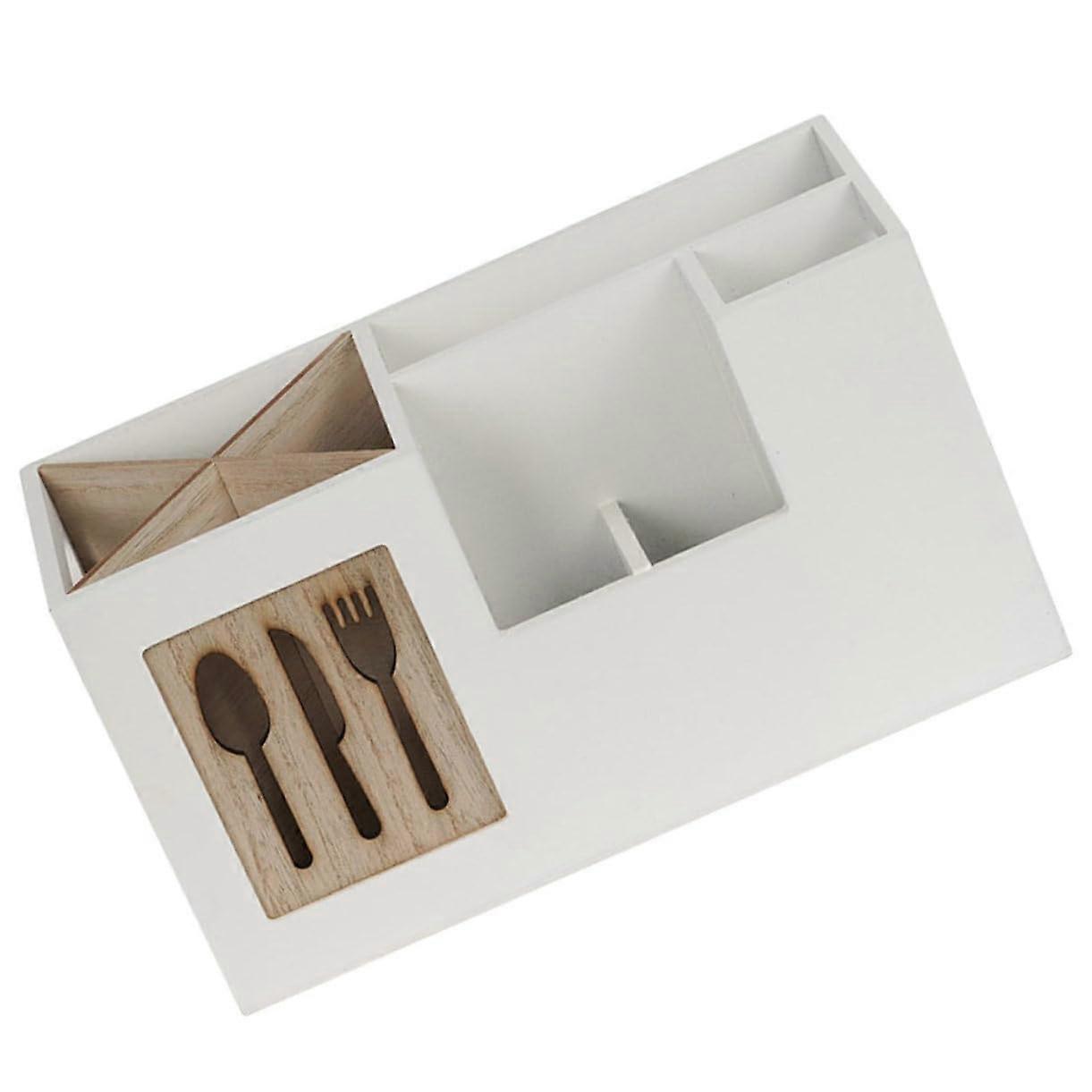 Kitchen Utensil Holder Cutlery Tray with MultiGrid Organization for Compact Space Saving Storage