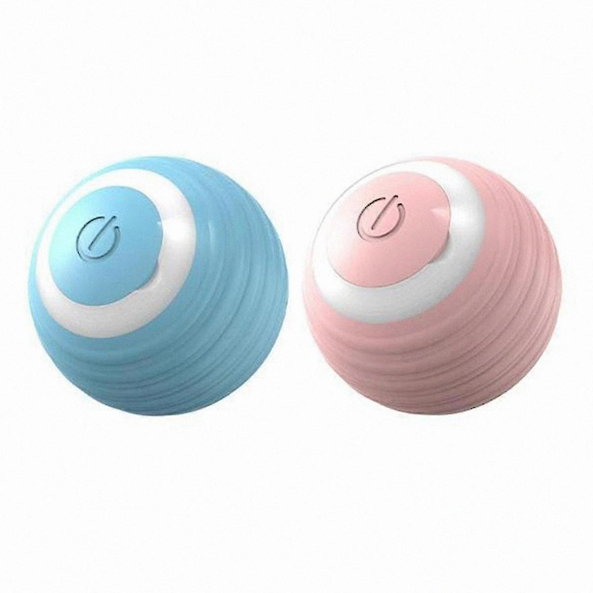2PCS Smart Electric Cat Ball Toys - Automatic Rolling & Interactive for Cat Training