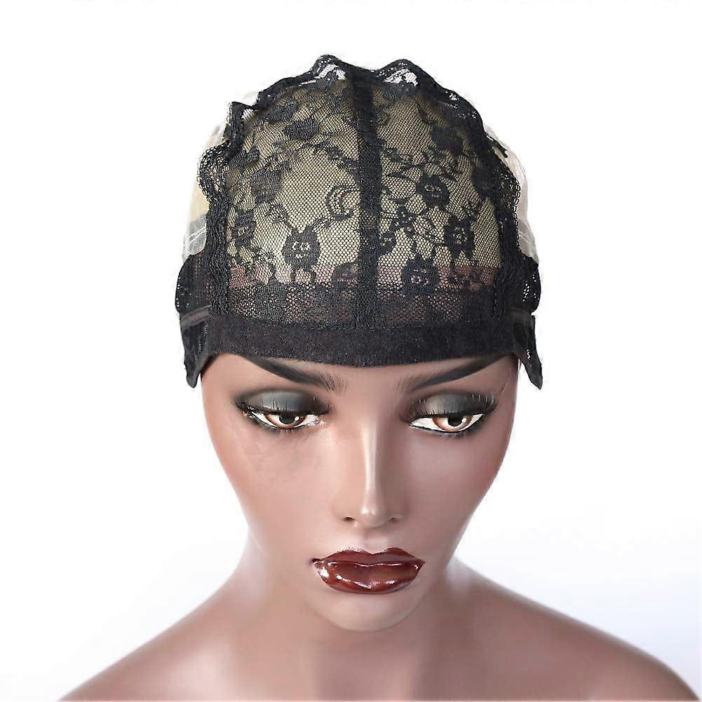 ZigZag Hair Black Dissolved Paper Weaving Wig Cap for Making Wig with Adjustable