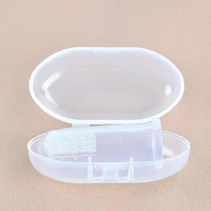 Baby Finger Toothbrush Set - Soft Silicone Massage Brush For Infant Dental Care