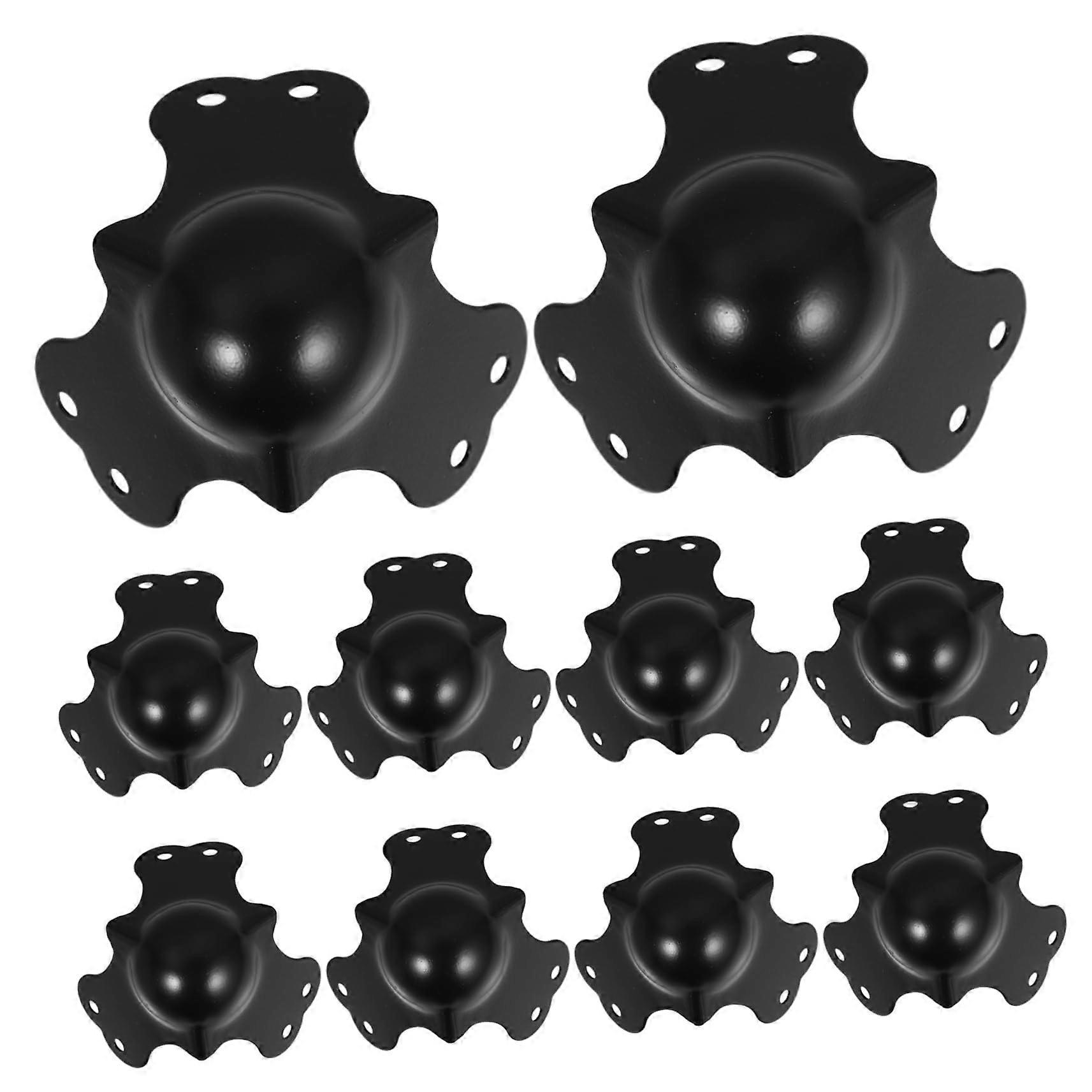 Flight Case Corner Protectors 10pcs Durable Right Angle Metal Guards for Stage Lighting Audio