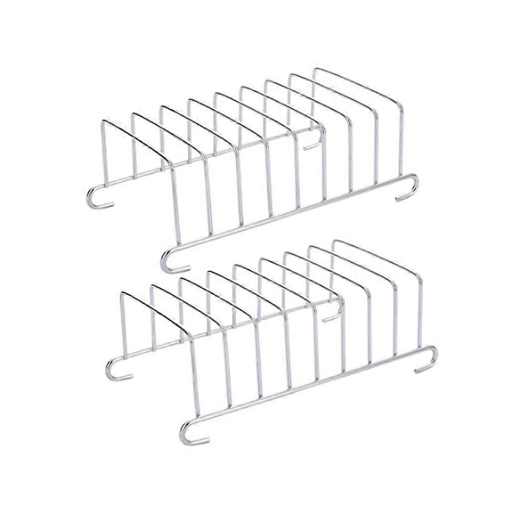 2 Pack Stackable Air Fryer Rack Set for Oven Cooking, Double Capacity and Even Airflow Crisping