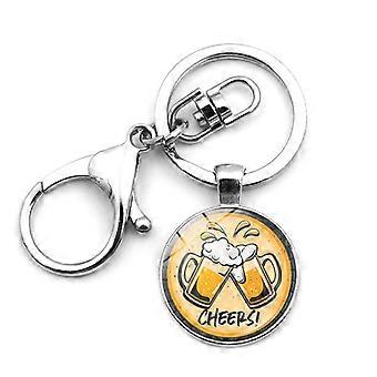 Oktoberfest Bottle Opener Keychain Metal Keyring Pendant Oktoberfest Souvenir