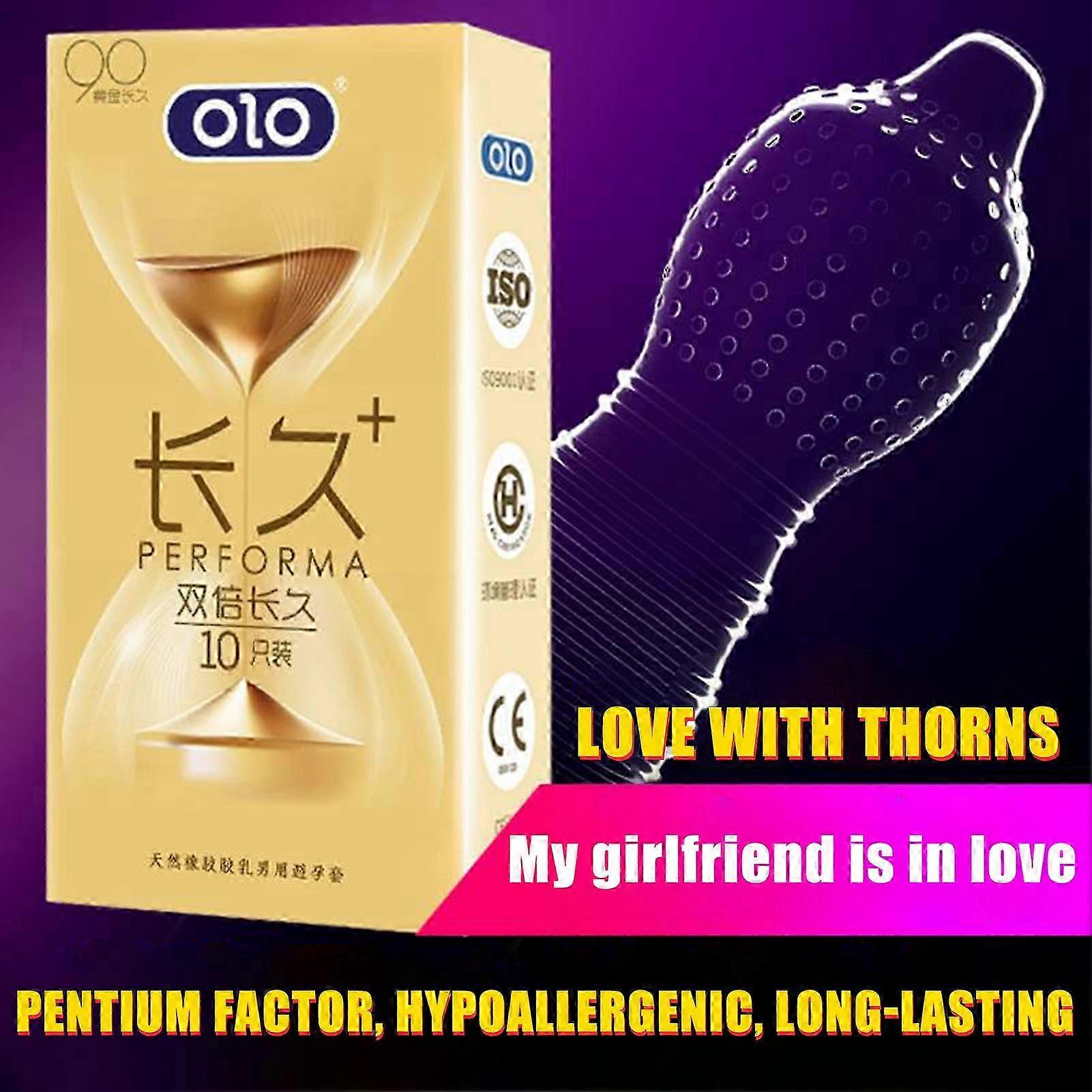OLO Classic Ultra Thin Condom Dotted Mixed Pleasure Hyperthin TrueFit Super 6ytrd