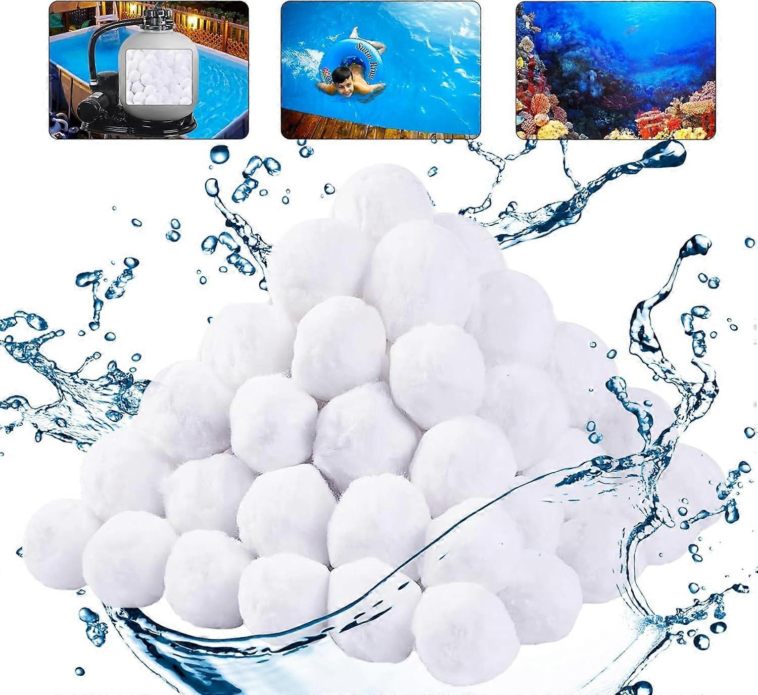 Pool Filter Balls 800g Sand Filter Replacement Balls Reusable Polyester Deep Filtration Media