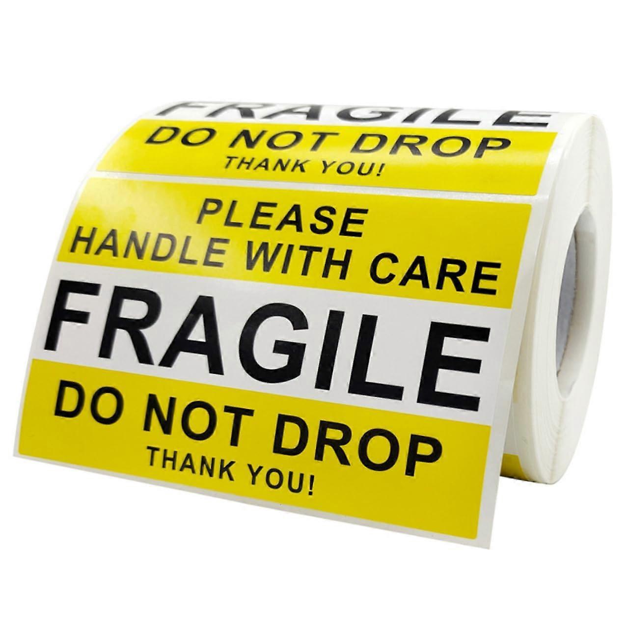 Bright Red Fragile Stickers for Moving Boxes with Strong SelfAdhesive  Labels