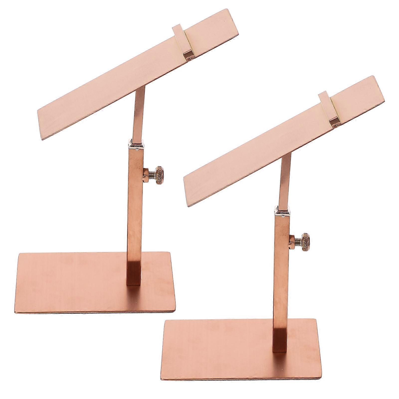 Shoe Display Stand Metal Adjustable Height Shoe Riser 6Pcs