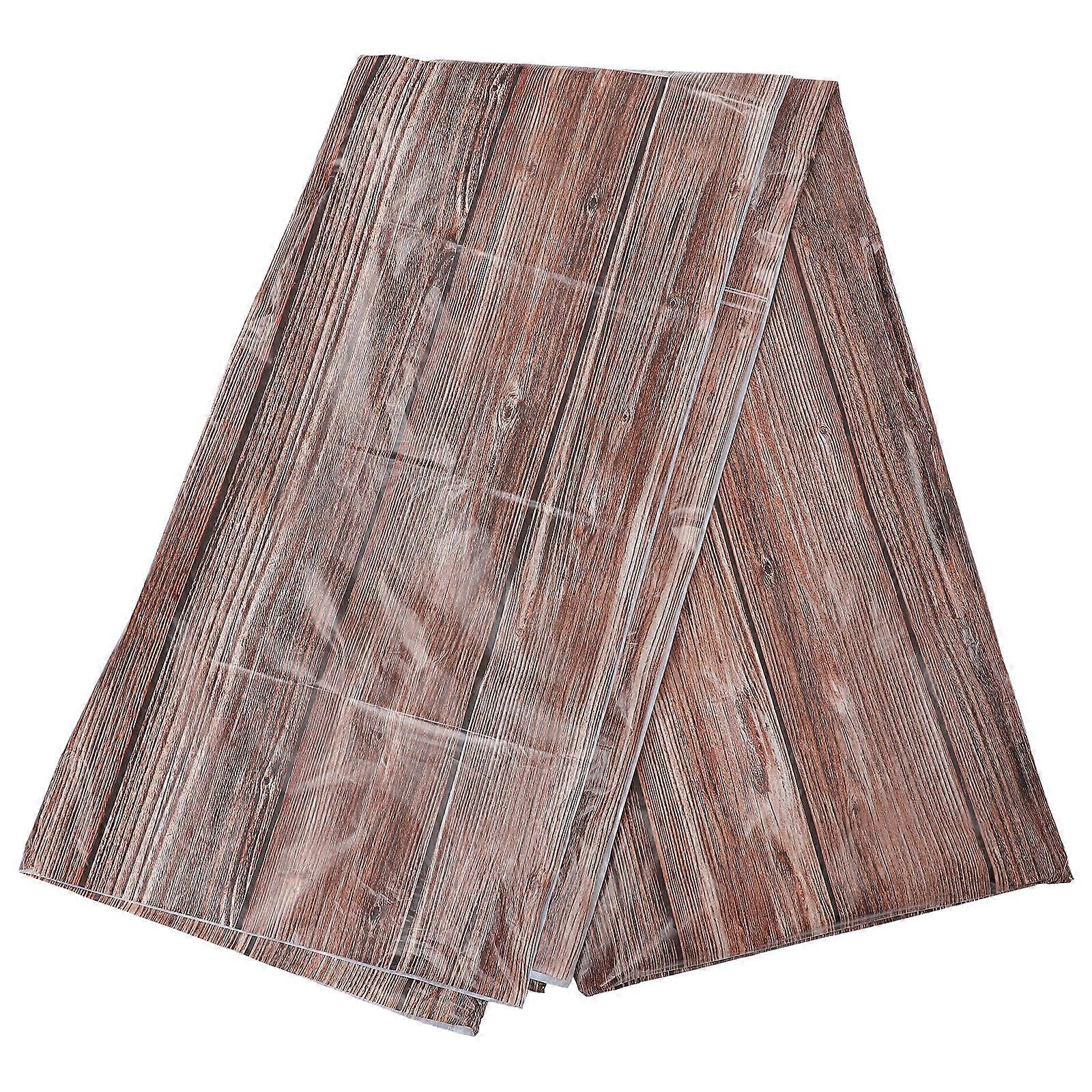 Rectangle Tablecloth Waterproof Protective Farmhouse Style Light Brown 274.00X137.00CM 4Set