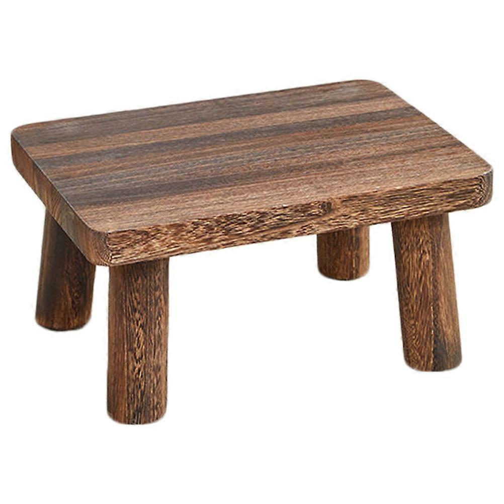 Step Stool Wooden Step Stool for Home Use Coffee 1 Piece