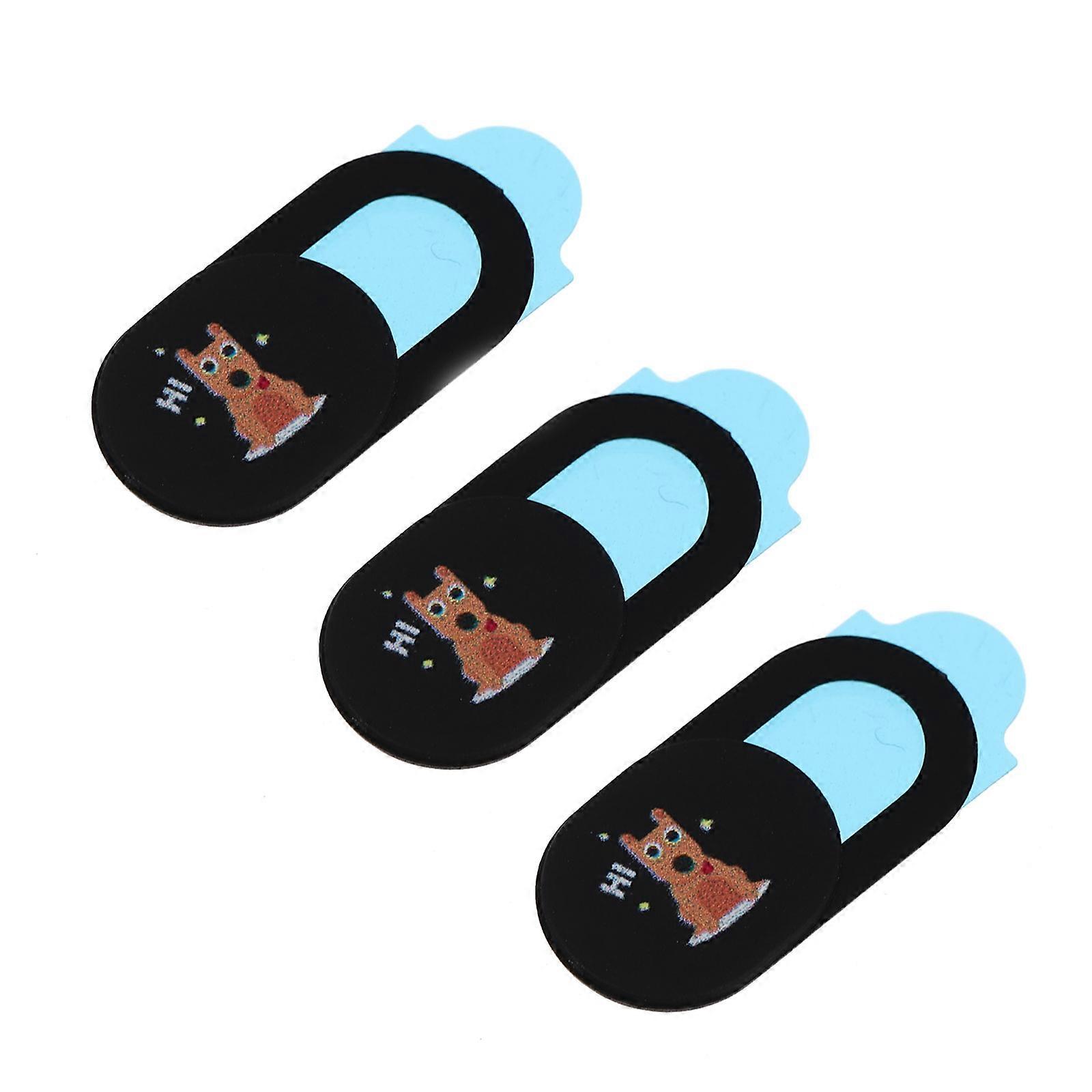 Webcam Protective Cover Camera Cover for Protection 3Pcs Easy to Use ABS