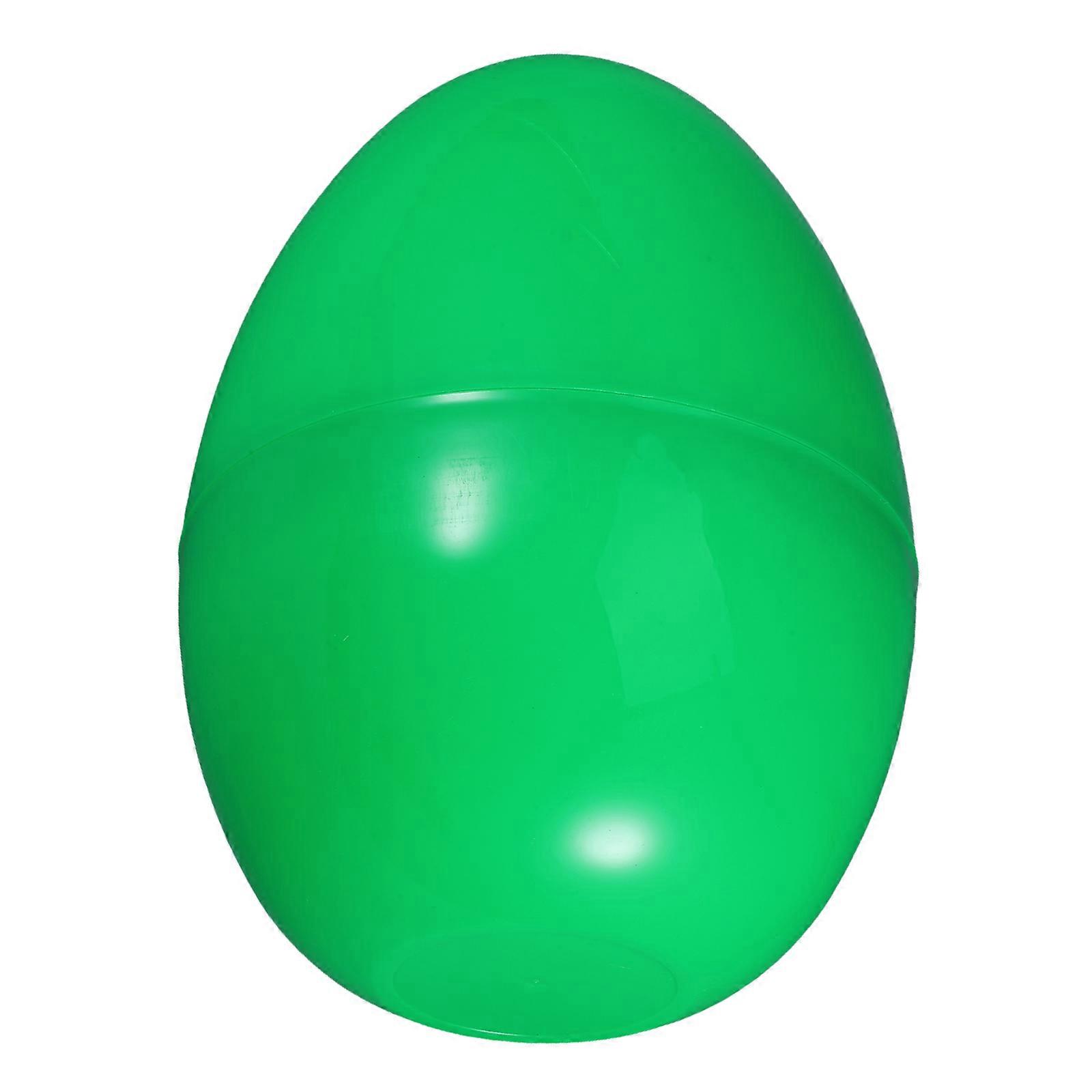 Green Fillable Plastic Easter Egg Holder for Large Party Decoration