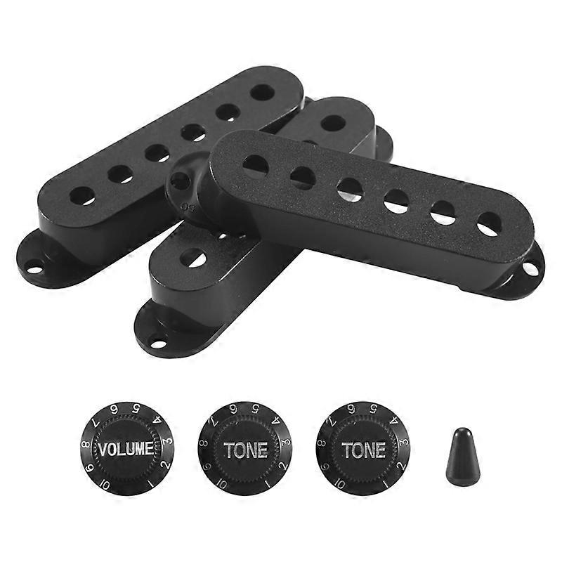 3Pcs Durable Guitar Pickup Cover Volume Tone Knobs Switch Tip Parts Set
