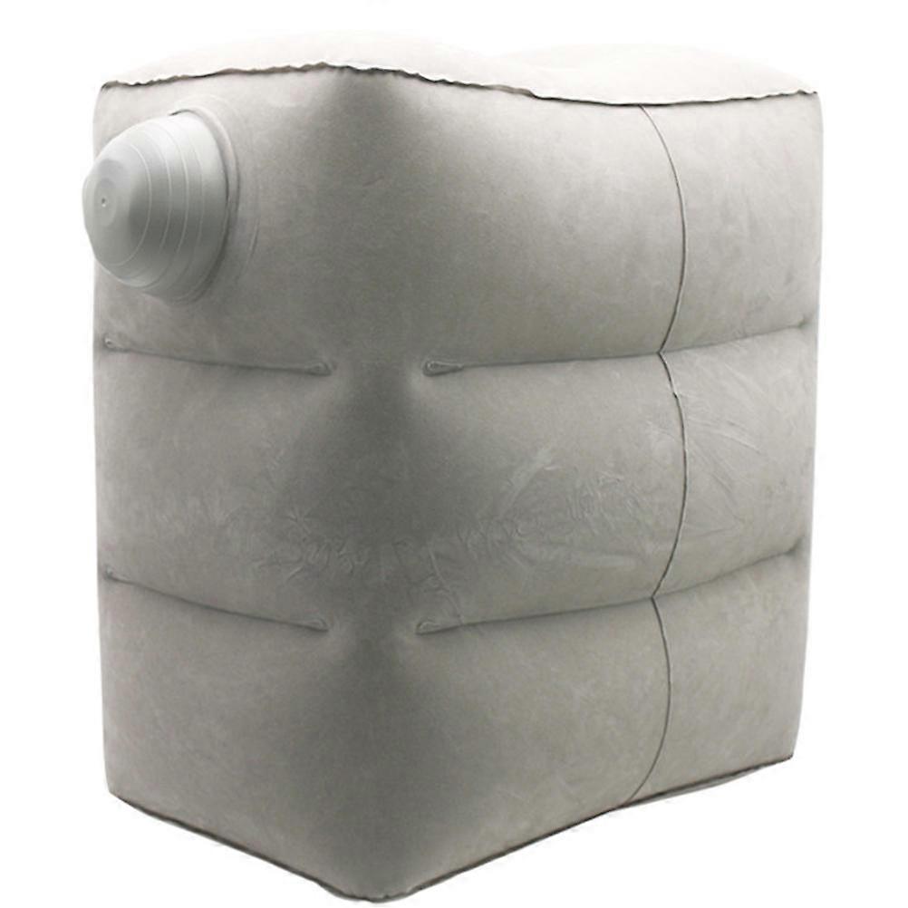 Inflatable Travel Foot Rest Pillow for Adjustable Height Support 2Pcs