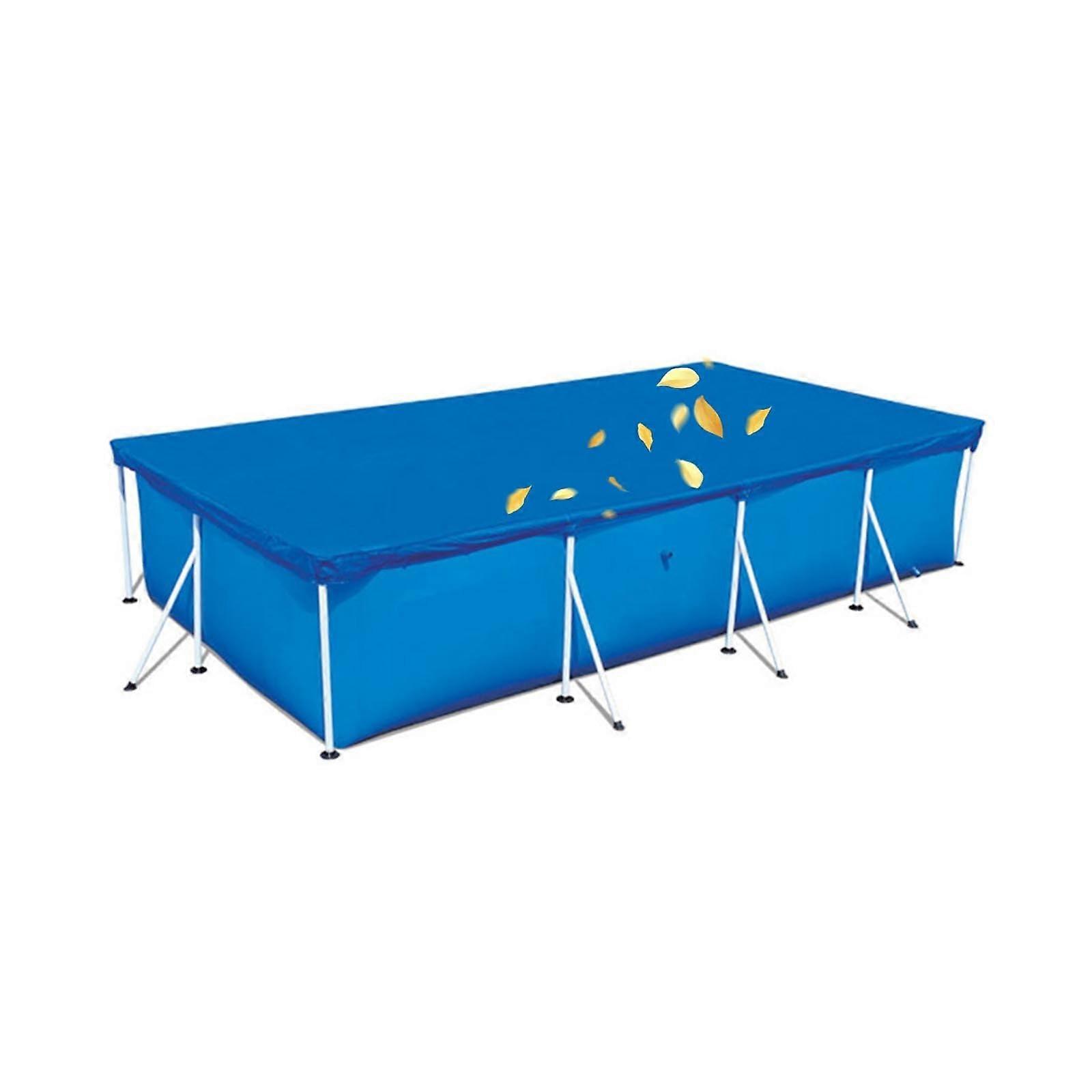Rectangular Waterproof Pool Cover 118 x 79 Inch for Above Ground Swimming Pools with Full Coverage
