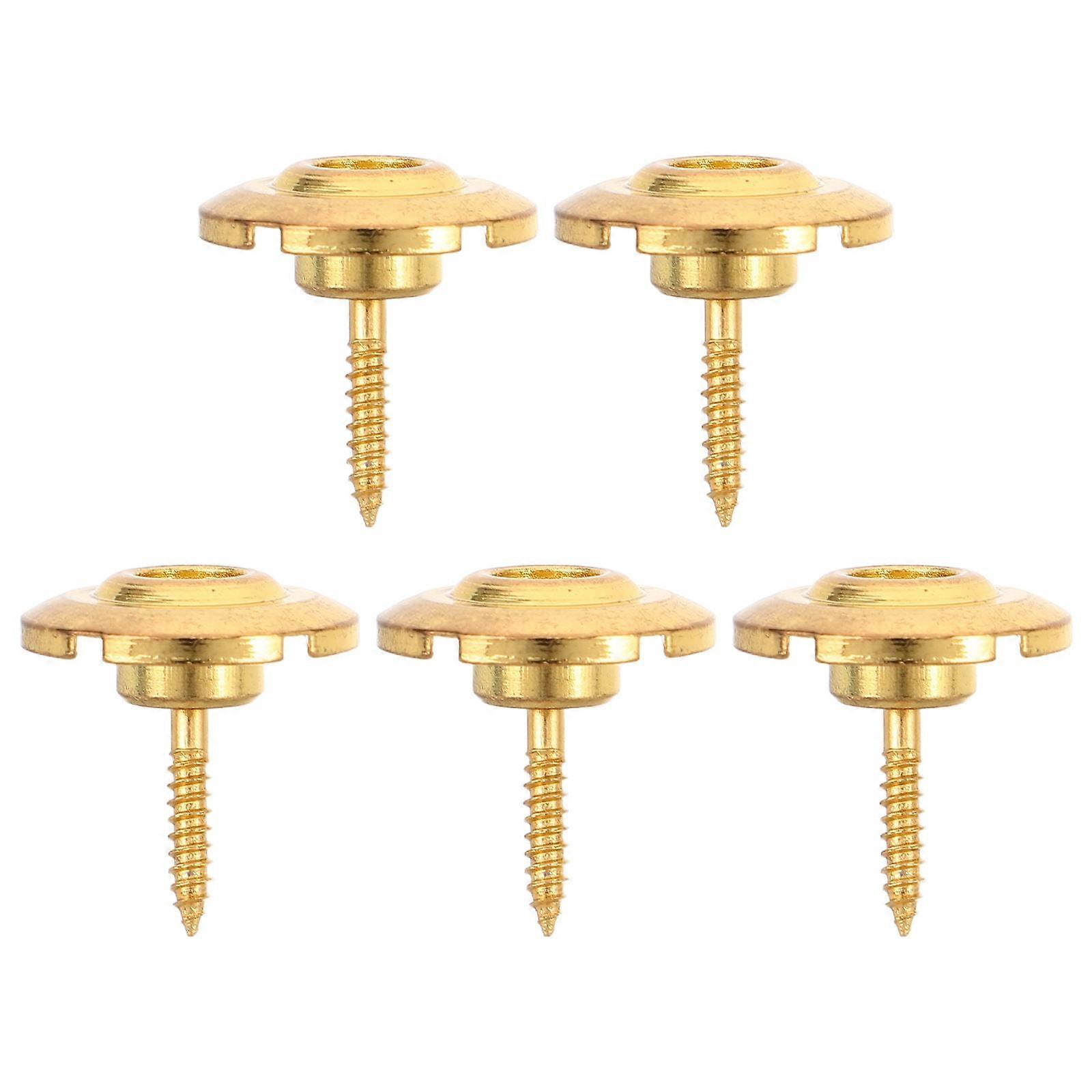 5-Pack Bass Guitar String Tree Retainers with Screws for Quick and Easy String Replacement