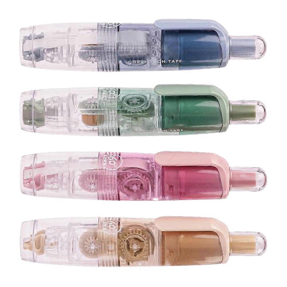 Instant Correction Tape Press Type for Students 4Pcs Pet Material