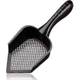 Kull Scoop for kaniner, svart 12 "x 5" x 2 "plast spade, dype scatterproof sider, spiss kant for å nå hjørner