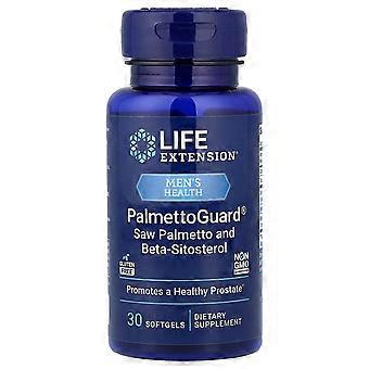 Extensão de Vida, PalmettoGuard, Saw Palmetto e Beta-Sitosterol, 30 Cápsulas Gelatinosas