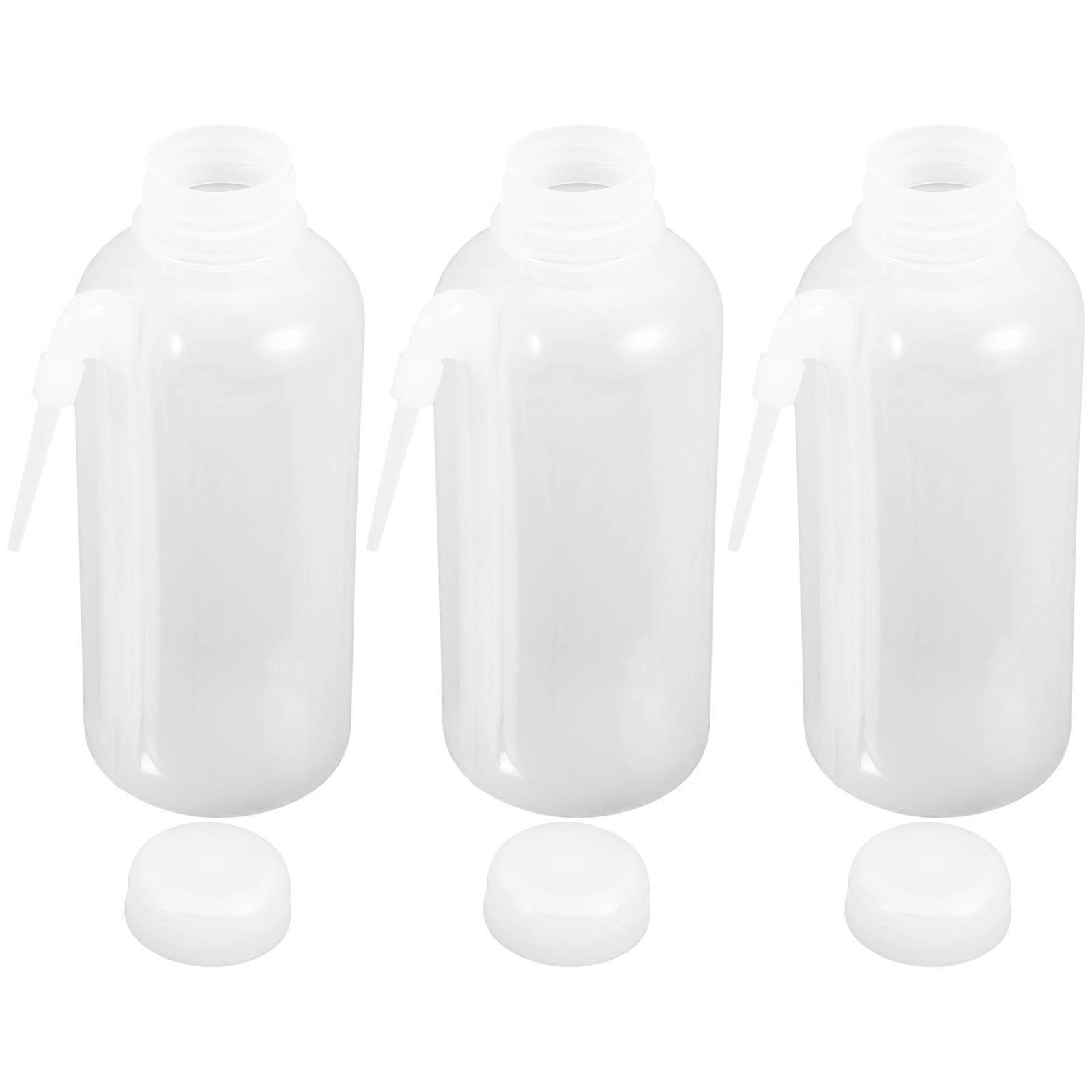 Wash Bottle Plastic Bottles for Storage Refillable Function 3Pcs