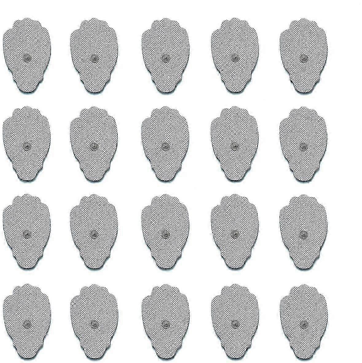 TENS EMS Unit 20 Snap Electrode Pads Large Premium Replacement