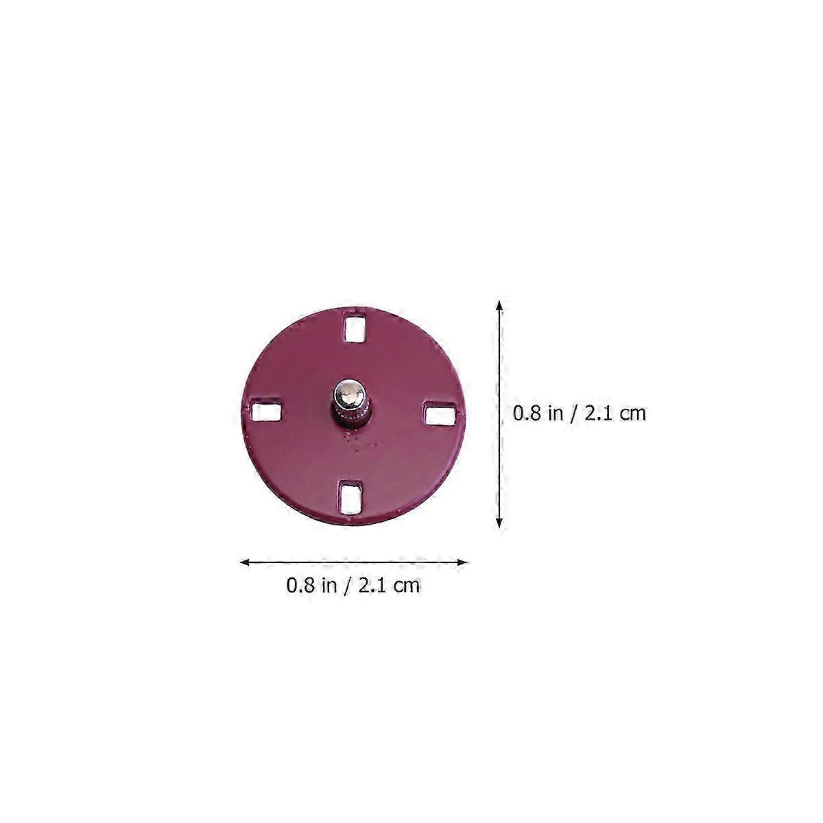 Alloy Buttons Coat Buckle Flat Buttons for Clothes Function 10Pcs Dark