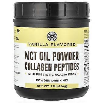 Left Coast Performance, poudre d'huile MCT, peptides de collagène et fibres d'acacia prébiotiques, vanille, 454 g (1 lb)