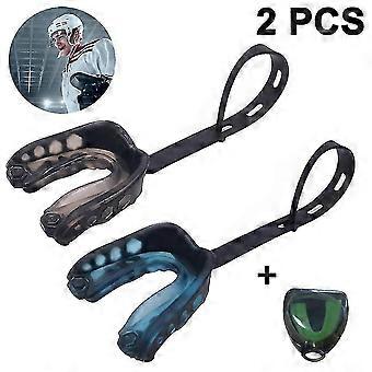 Mouth Guard Sports Futebol Juvenil Mouth Guard MMA Mouthguard com alça, Footba Zekai