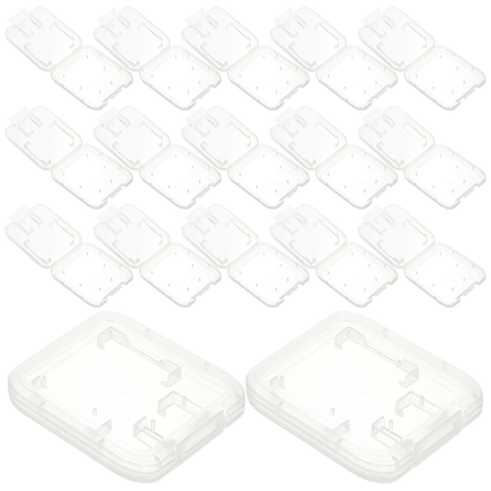 Plastic Card Storage Case Organizer 24Pcs Memory Card Holders