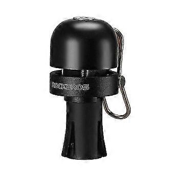 Campanello per bicicletta, campanello da manubrio per manubri da 18-25 mm, clacson impermeabile ad alto volume in lega di rame, nero.