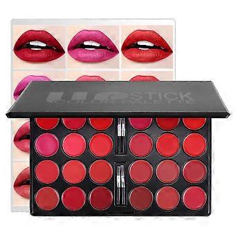 24 Color Lipstick Palette Lip Makeup Set with Creamy Buildable Texture for Custom Shades