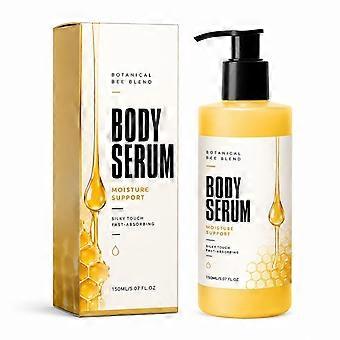 Bienenwachs-Körperserum 150 ml, Feuchtigkeitscreme mit pflanzlicher Bienenmischung, Avocado- und Rizinusöl, leichtes, wasserloses Körperöl für weiche, strahlende Haut
