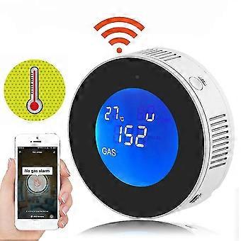 Wifi Natural Gas Leak Detector Detection Alarm Gas Detector Lcd Temperature Sensor For Smart Life