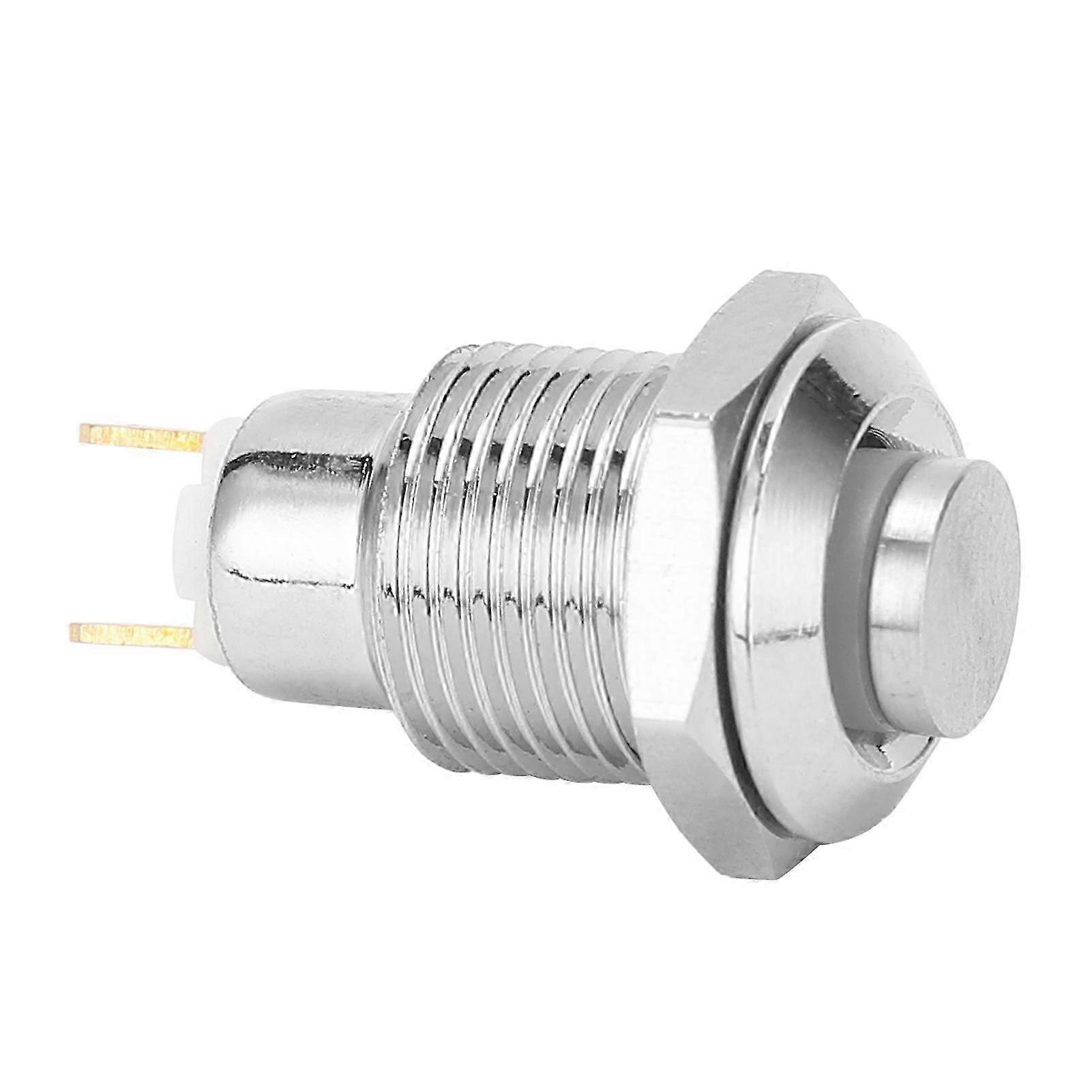 10mm Stainless Steel Waterproof Momentary Push Button Start Switch, IP65, 3V, for Doorbells and Access Control Systems