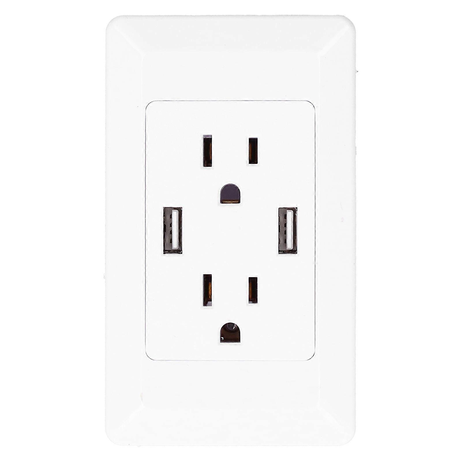 15A Wall Outlet Intelligent Electrical Socket Panel Concealed Installation
