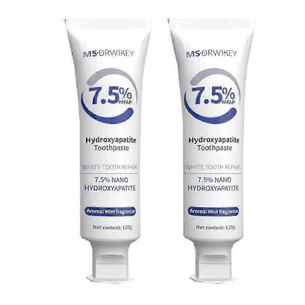 1/2/3x Msdrwikey 7.5% Hydroxyapatite Toothpaste For Enamel 2pcs