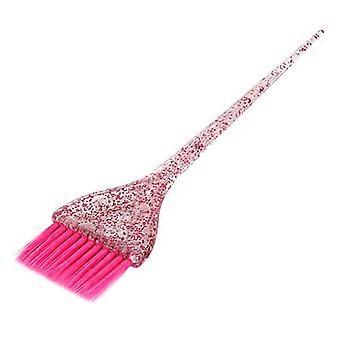 Hairdressing Hair Dye Tint Coloring Bush with Transparent Glitter Decor Handle QinHai