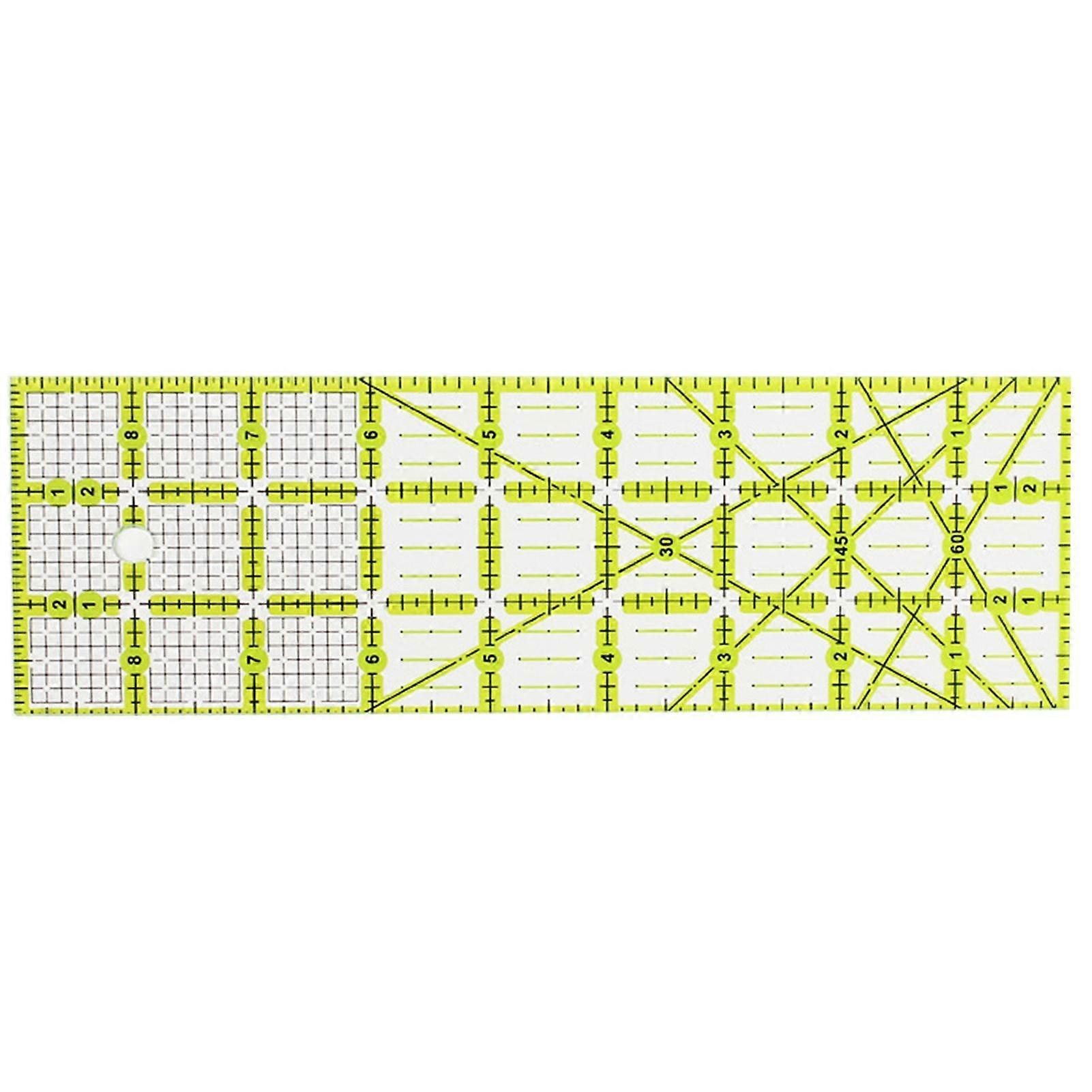 High Accuracy Patchwork Ruler Rectangle Acrylic Craft Making Quilting Line Drawing Ruler Sewing Tool
