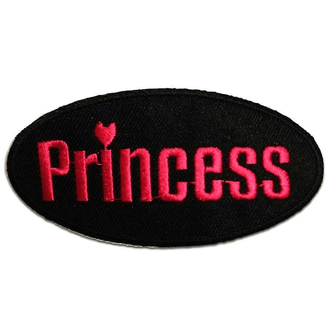 Patch / iron-on patch - Princess - multiple colours selectable - 8.8 x 4.4 cm - patch