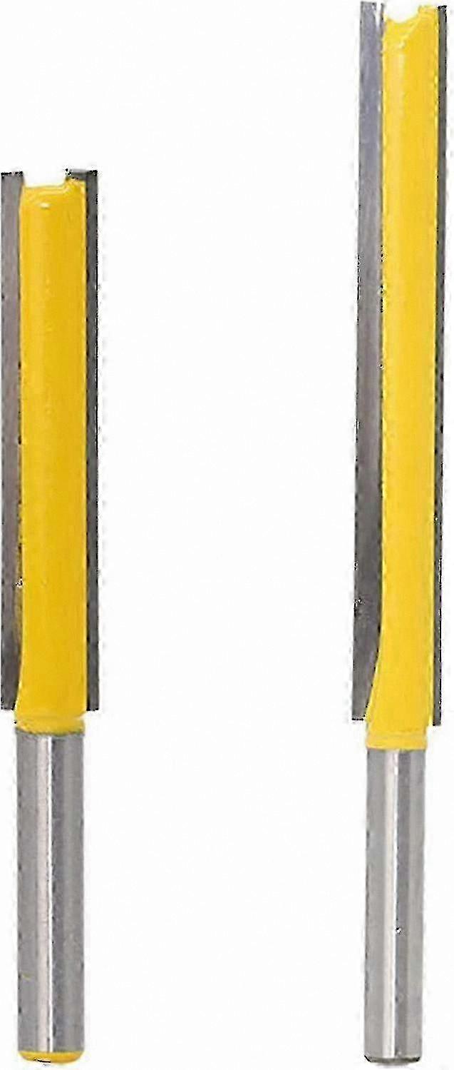 2-Pack 8mm Straight Flute Router Bits compatible with Woodworking Projects