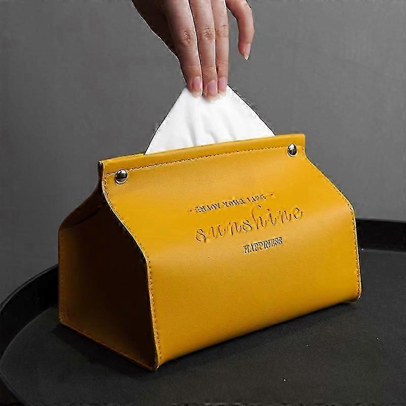 Creative Pu Leather Tissue Box