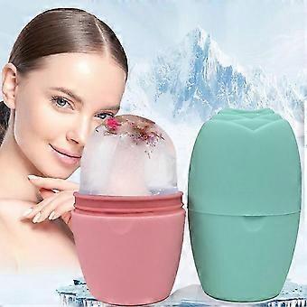 Silikon-Eiswürfel-Massagegerät, Gesichts-Eisroller, wiederverwendbares Gesichtspflege-Schönheitswerkzeug - YG