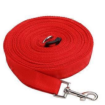 Training Leash Pet Nylon Dog Cat Obedience Lead Leash 15M 50Ft Red