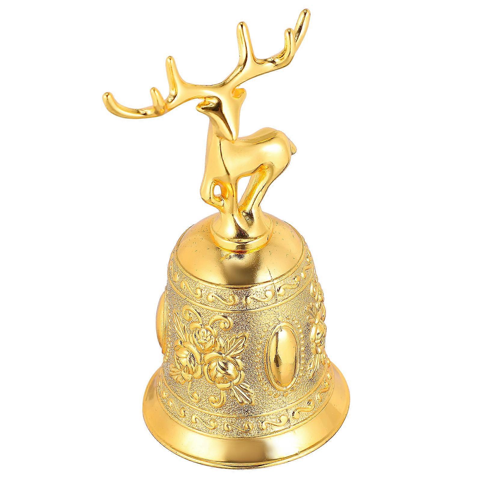 Clochette de Noël en métal doré (1 pièce)