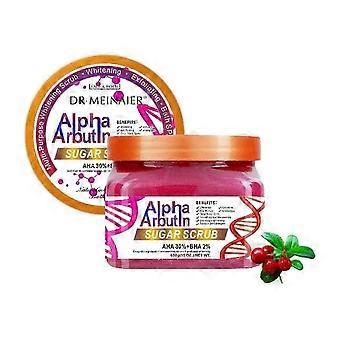 Alpha-Arbutin-Körperpeeling (AHA/BHA) mit Zucker, gegen Akne und Falten, spendet intensive Feuchtigkeit, 510 ml