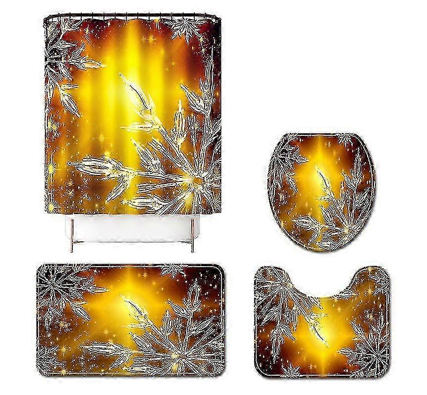 Mng Christmas Elements Gradient Snowflake Printed Floor Mat