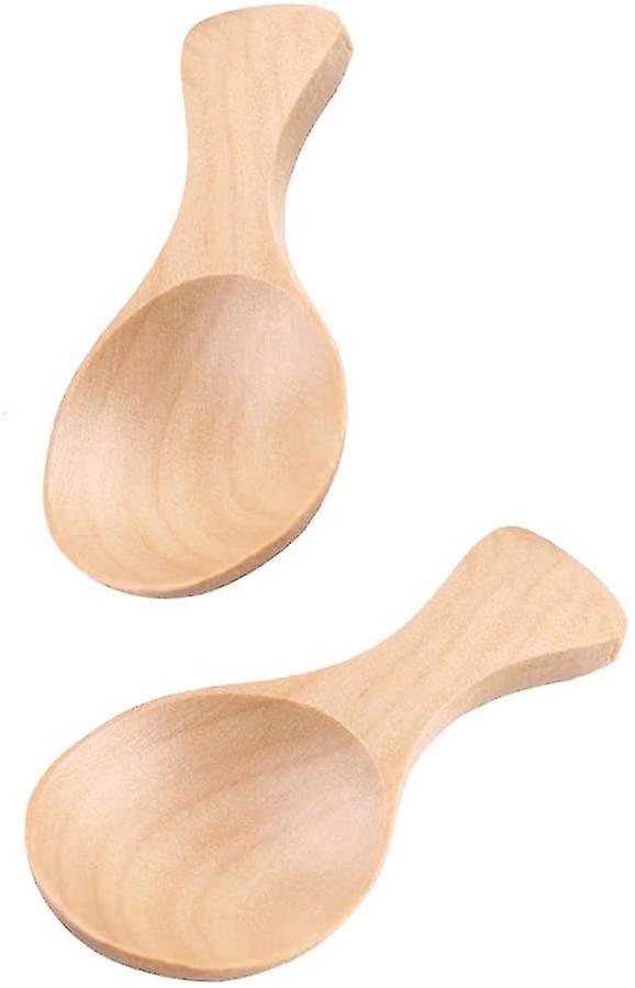 2pcs Mini Wooden Spoon With Short Handle, Perfect Smallkitchen Accessories
