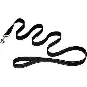 Coleira acolchoada para cães com alça dupla - 1,5 m, coleiras para gatos, pretas, Fonepro