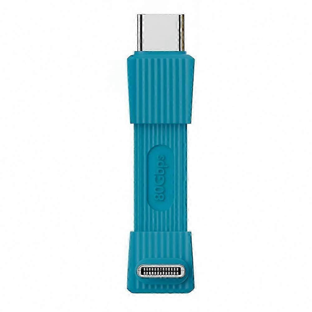Short 90-Degree Elbow USB to Type C Fast Charging Data Cable Cord B3O7