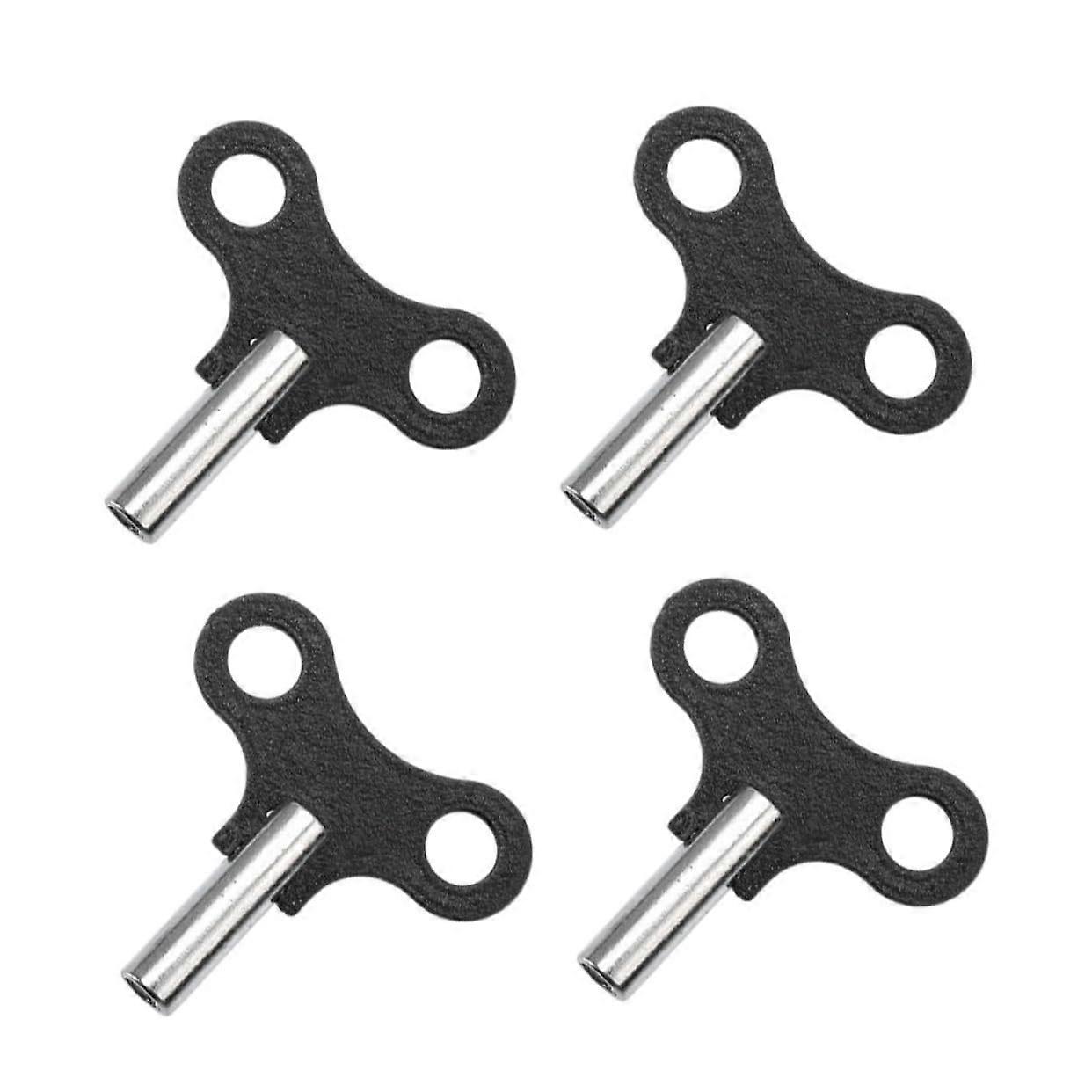 4Pcs Clock Winding Key Set, Universal Clock Compatibility, Durable Iron, Antique Decorative Style