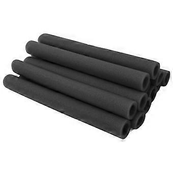 Black Foam Tube Trampoline Protective Cover for Pole Safety 12Pcs Set